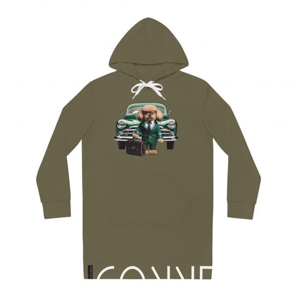 Women's Hoodie Dress - Olive Green