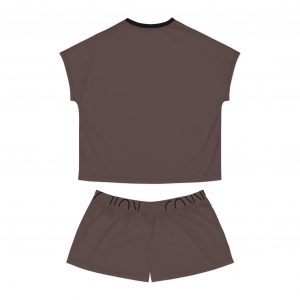 Women's Short Pajama Set - Chocolate