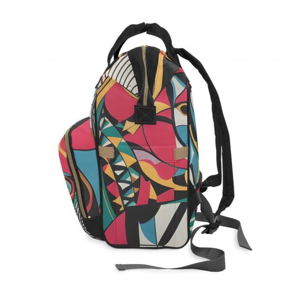 Multifunctional Diaper Backpack - Pop Art - Image 3