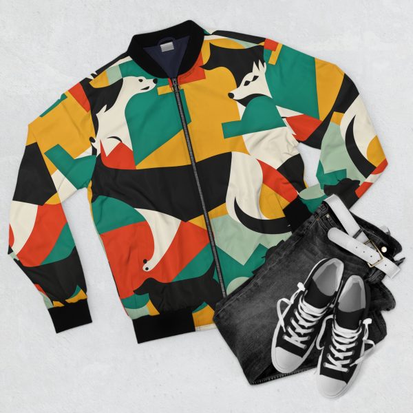 Men's Bomber Jacket - Pop Art - Image 4