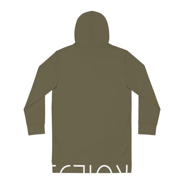 Women's Hoodie Dress - Olive Green - Image 17