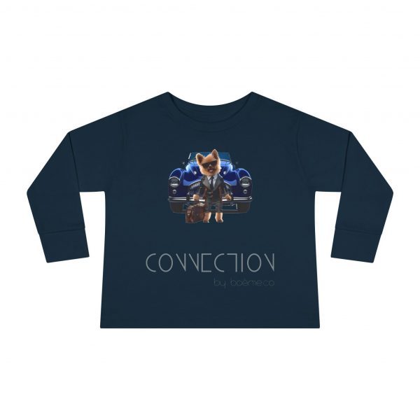 Toddler EasyTear™ Long Sleeve Tee - Navy - Image 9