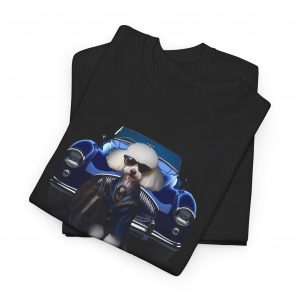 Unisex Heavy Cotton Tee- Poodle