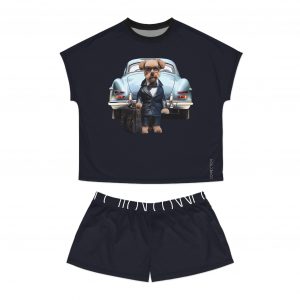 Women's Short Pajama Set - Navy