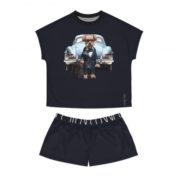 Women's Short Pajama Set - Navy