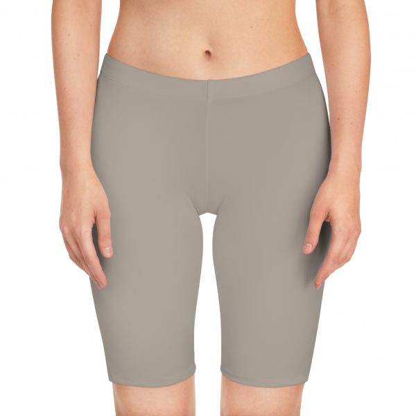 Women's Bike Shorts - Beige - Image 3