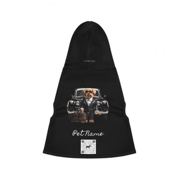Pet Hoodie with QR Code- Doodle