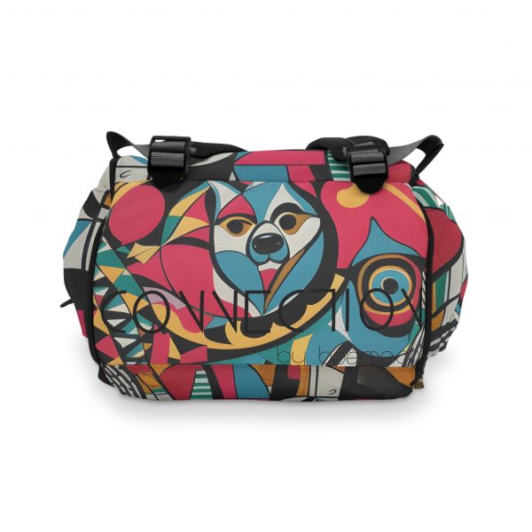 Multifunctional Diaper Backpack - Pop Art - Image 5
