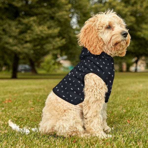 Pet Hoodie- Gabbeh pattern- Navy - Image 8