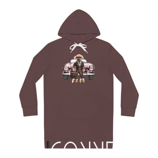 Women's Hoodie Dress - Chocolate - Image 21