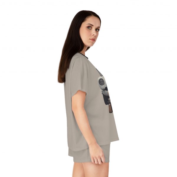 Women's Short Pajama Set - Beige - Image 5