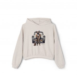 Women's Cinched Bottom Hoodie - White