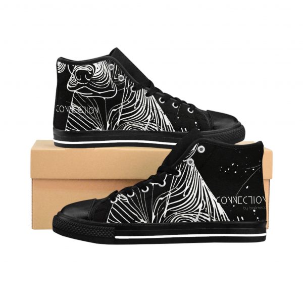 Men's Classic Sneakers -  Graffiti-Print - Image 2