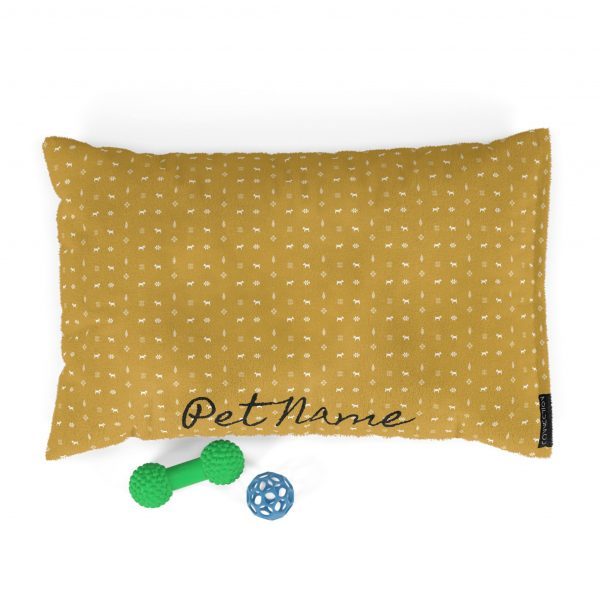 Pet Bed- Gabbeh pattern- Mustard - Image 3