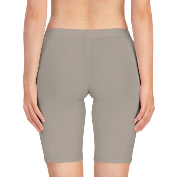 Women's Bike Shorts - Beige - Image 4