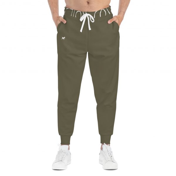 Unisex Athletic Joggers - Olive Green - Image 31