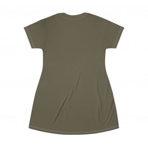 Women's T-Shirt Dress - Olive Green