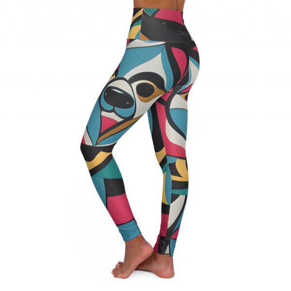 Women's Casual Spandex Leggings - Pop Art - Image 4